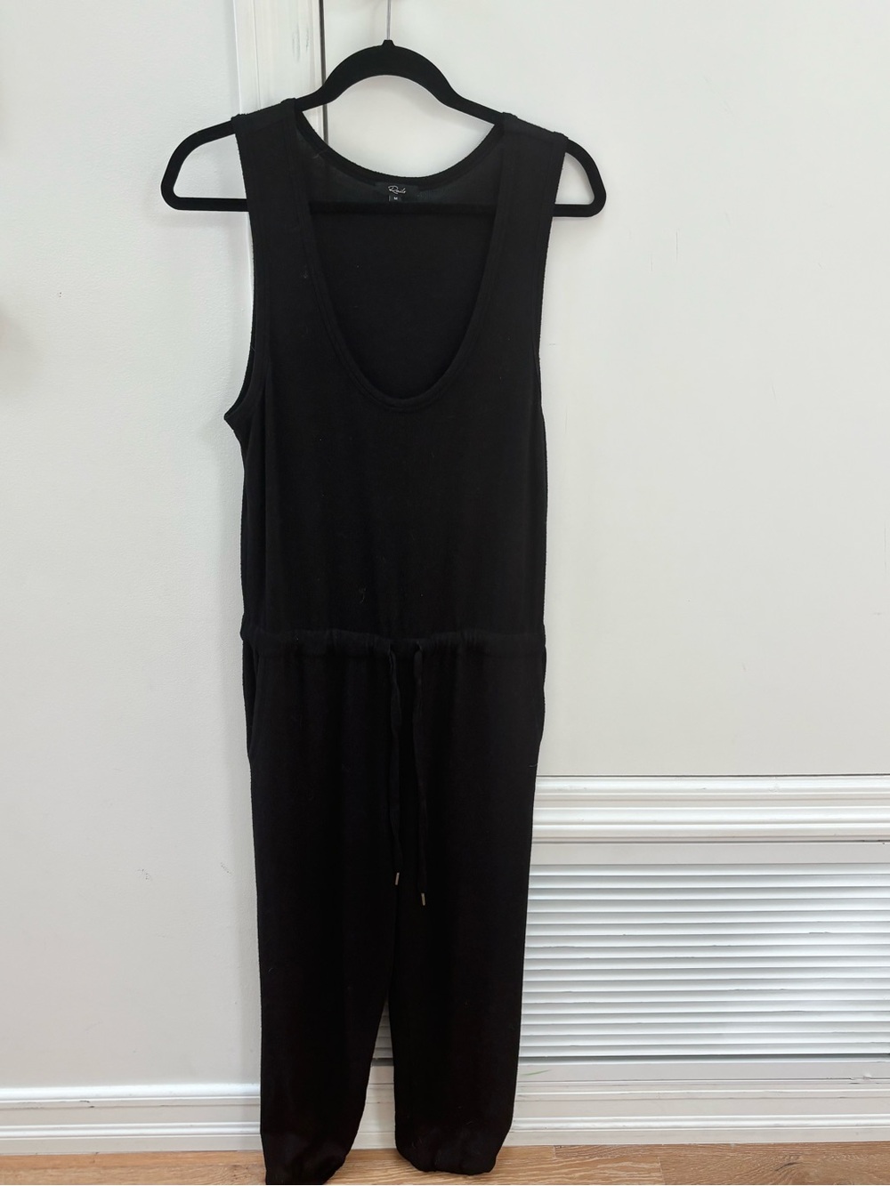 Rails Women’s Black Tank Top Drawstring Romper/Jumpsuit size M